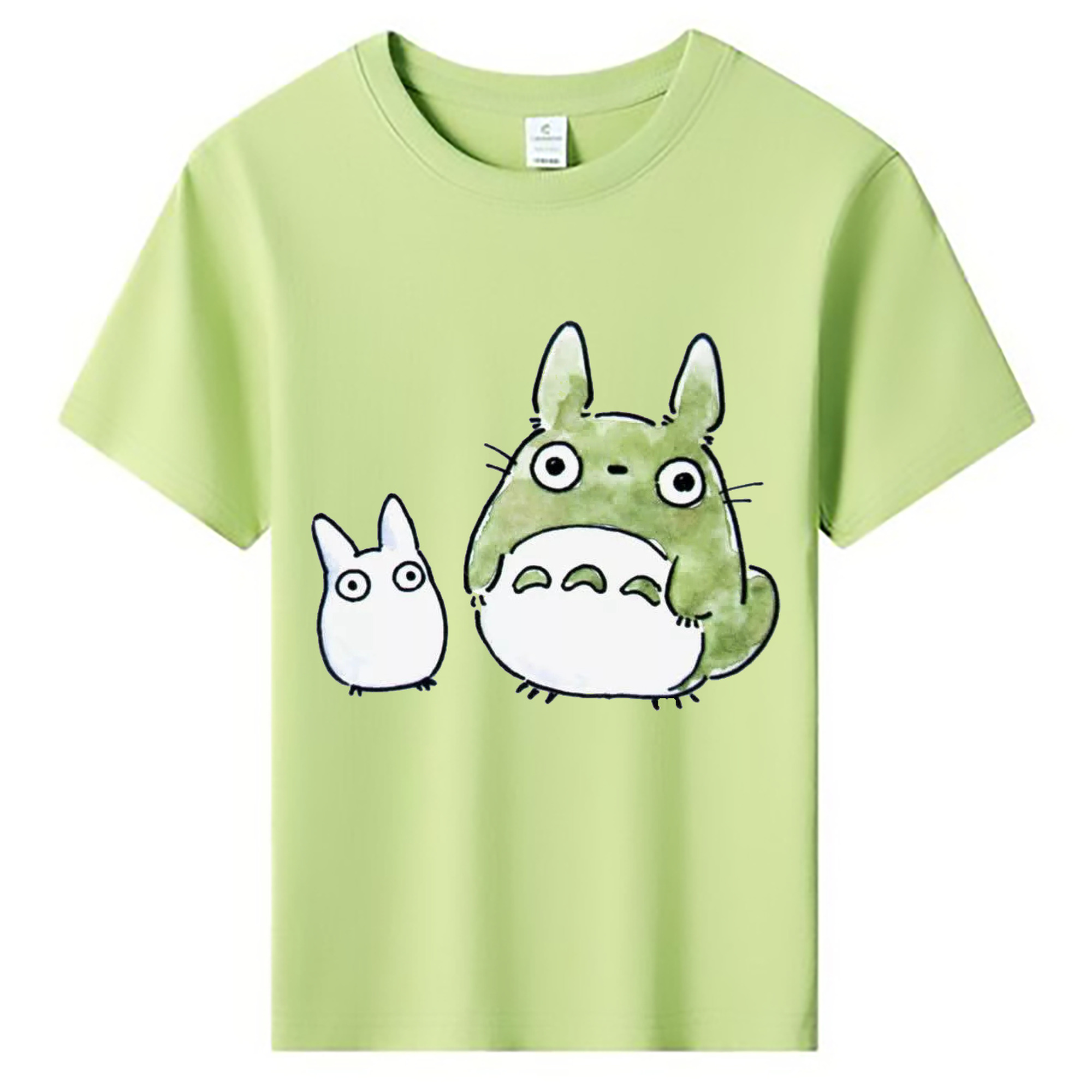 （画像用） となりのトトロ 草壁メイ 草壁サツキ My Neighbor Totoro Satsuki Kusakabe Mei Kusakabe 綿100％キッズTシャツ（フロントプリント）
